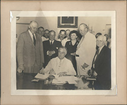 Photo of FDR Signing Social Security Act